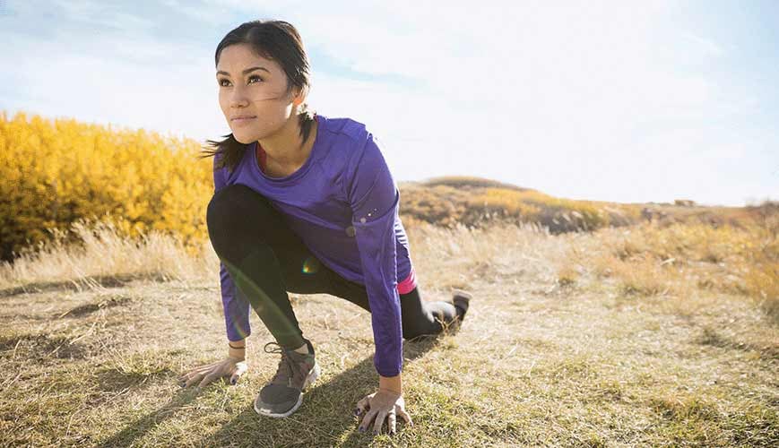 Healthy Lifestyle Woman Stretching